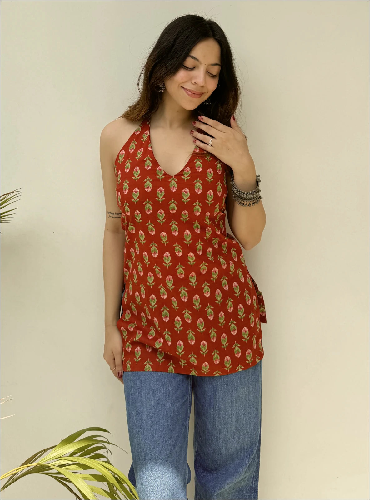Mayra Halter Neck Kurti