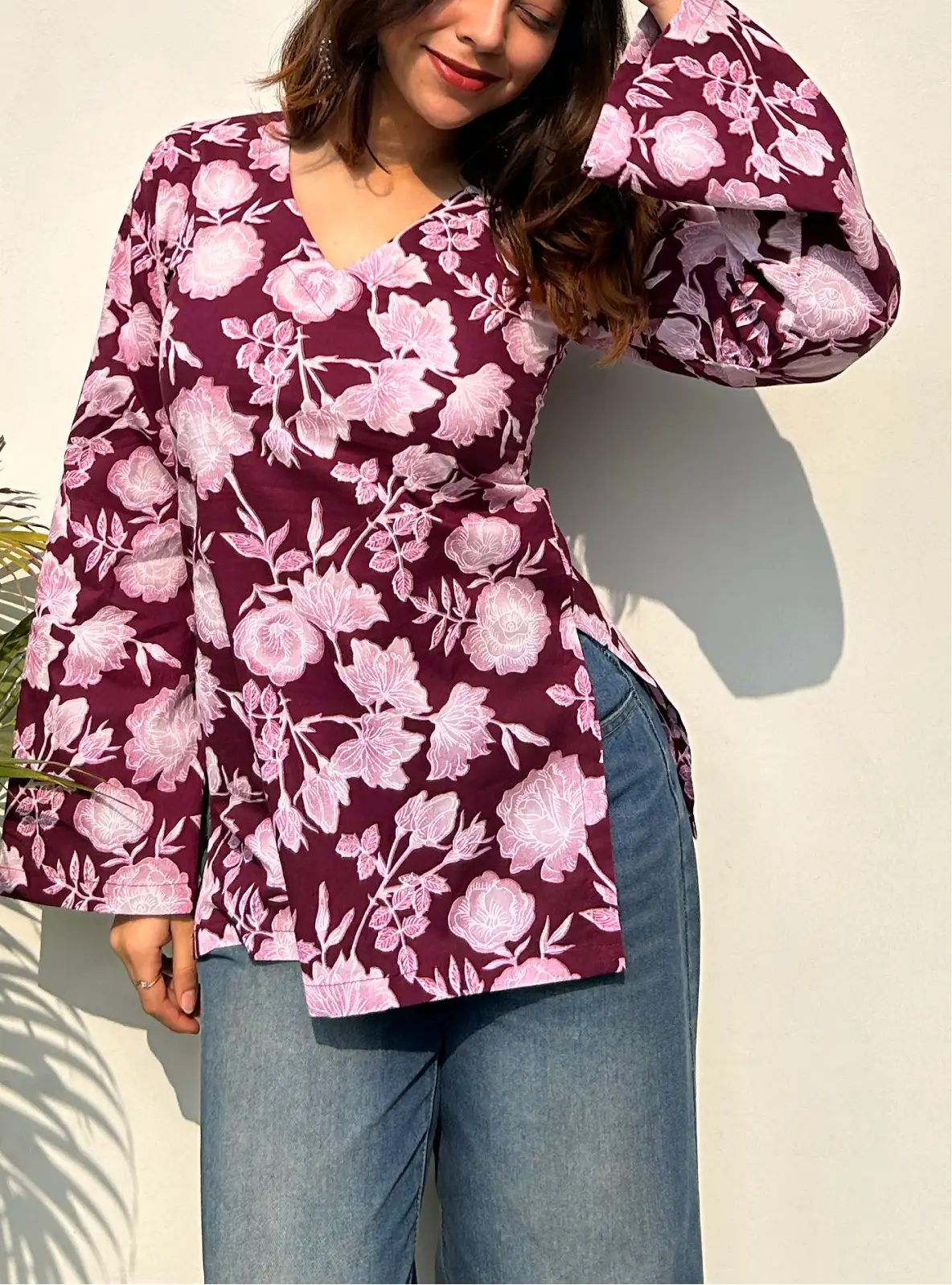 Roohdaari Bell Sleeves Kurti