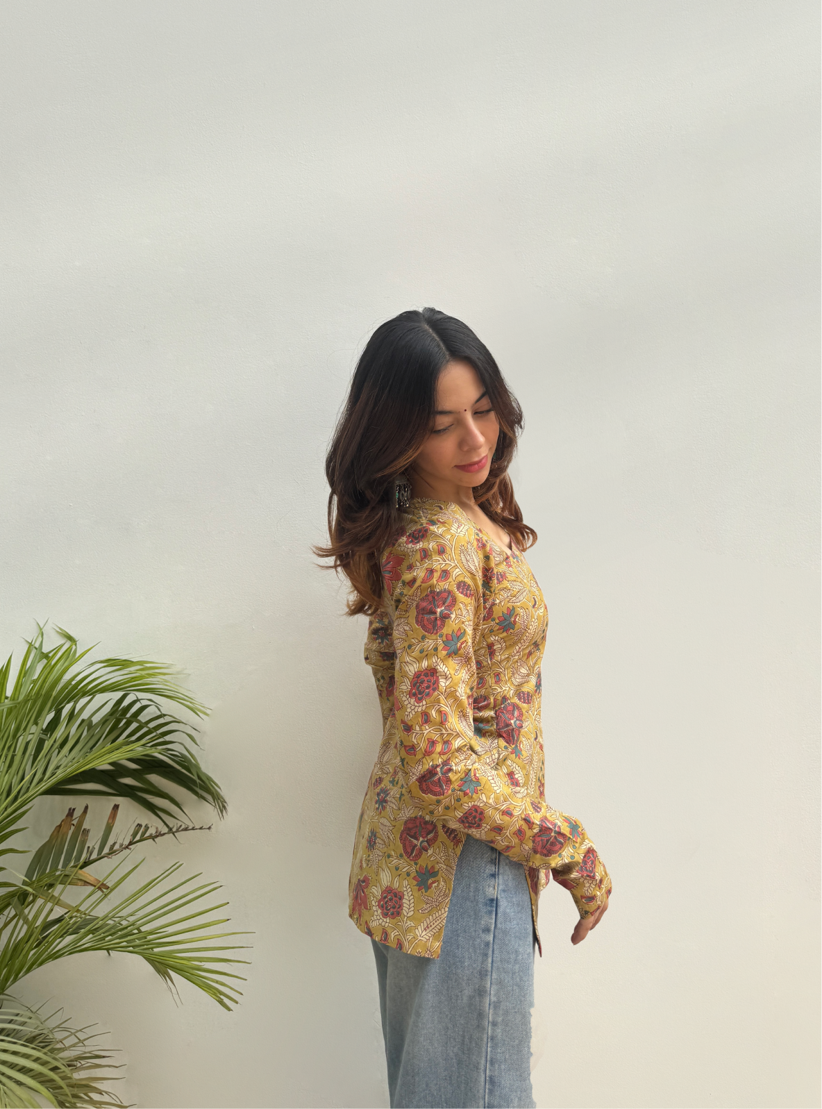 Dilbar Square Neck Kurti by Evara