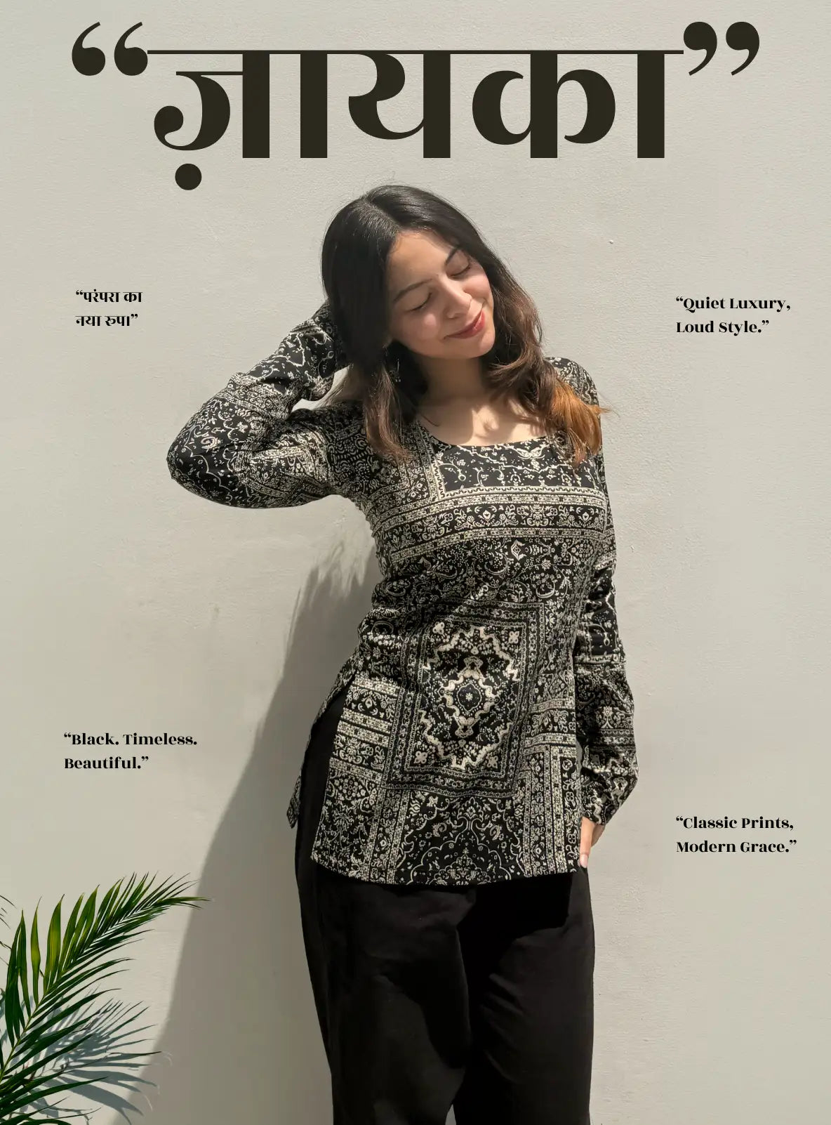 Zaika Boat Neck Kurti