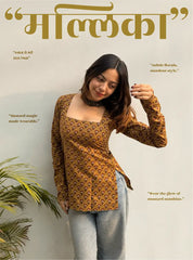 Malika Square Neck Kurti by Evara