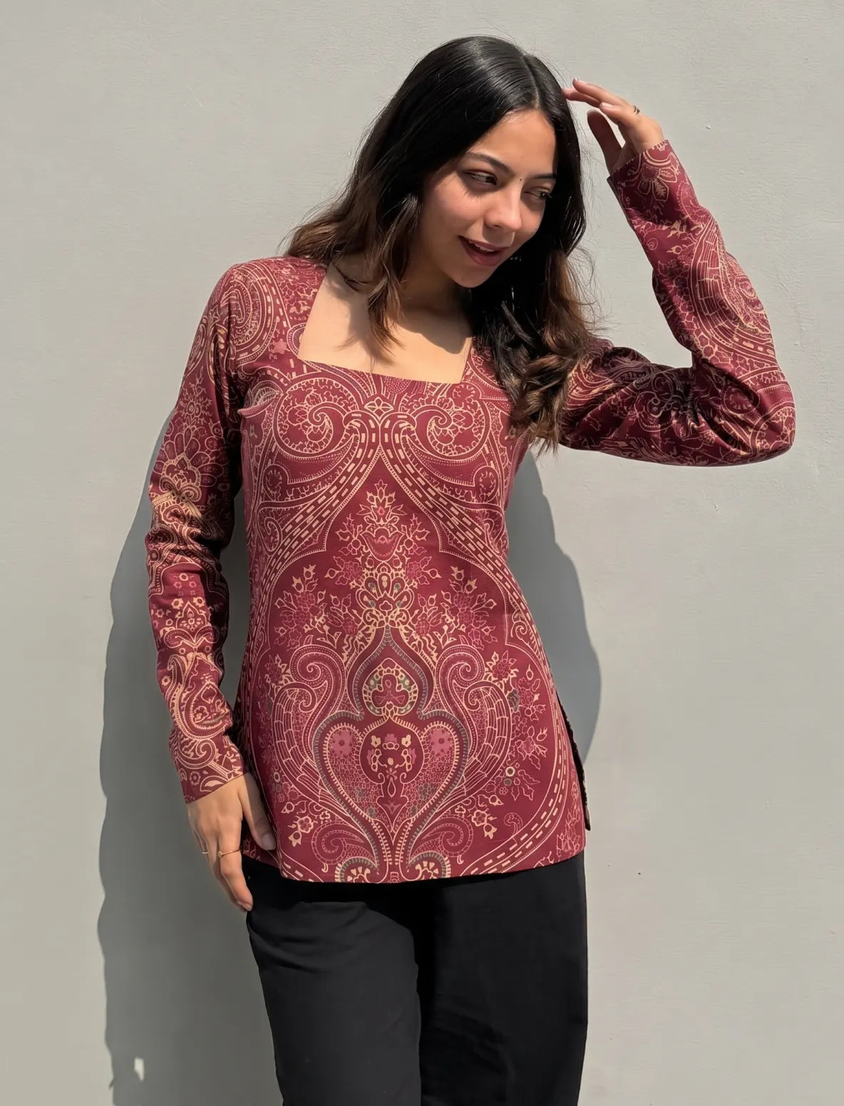 Malini Square Neck Kurti