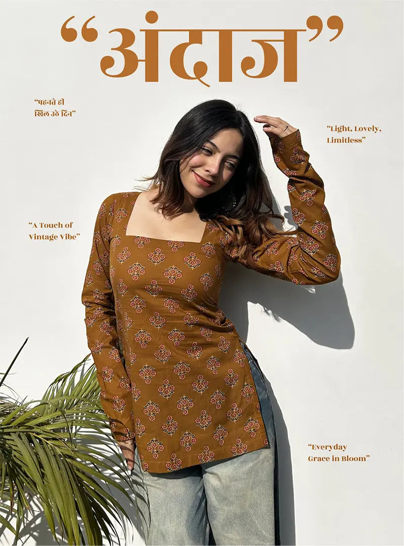 Andaaz Square Neck Kurti