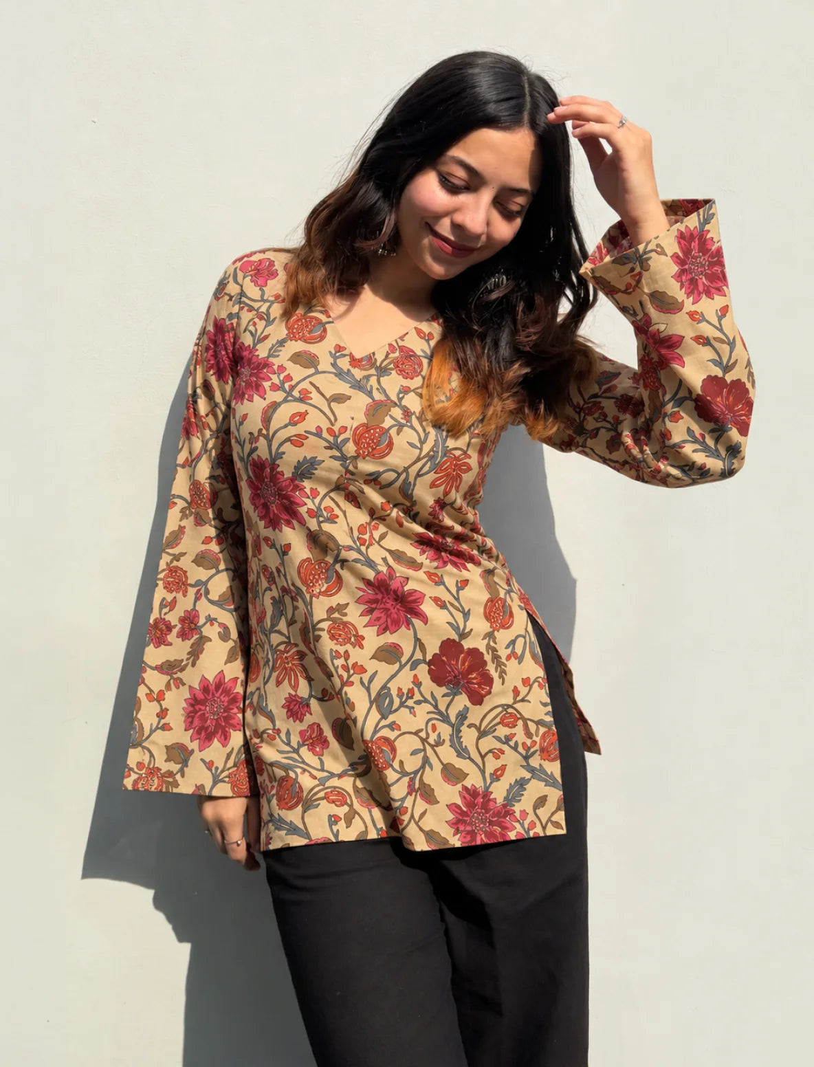 Malhar Bell Sleeves Kurti