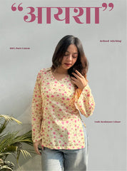 Aayesha Bell Sleeves Kurti by Evara