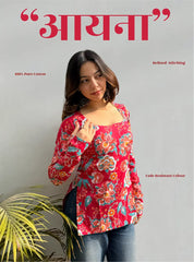 Aayna Boat Neck Kurti by Evara