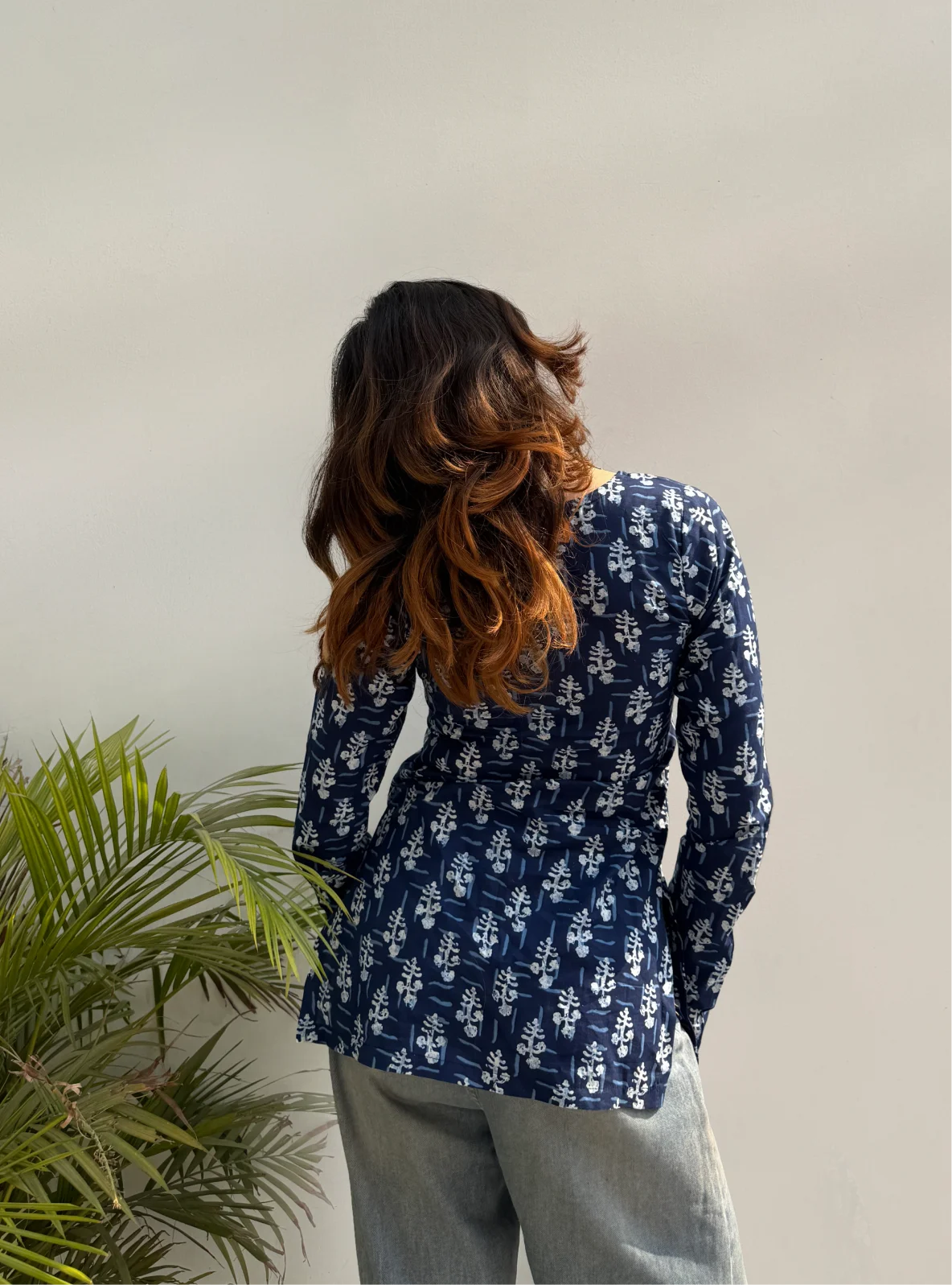 Chandbali Square Neck Kurti by Evara