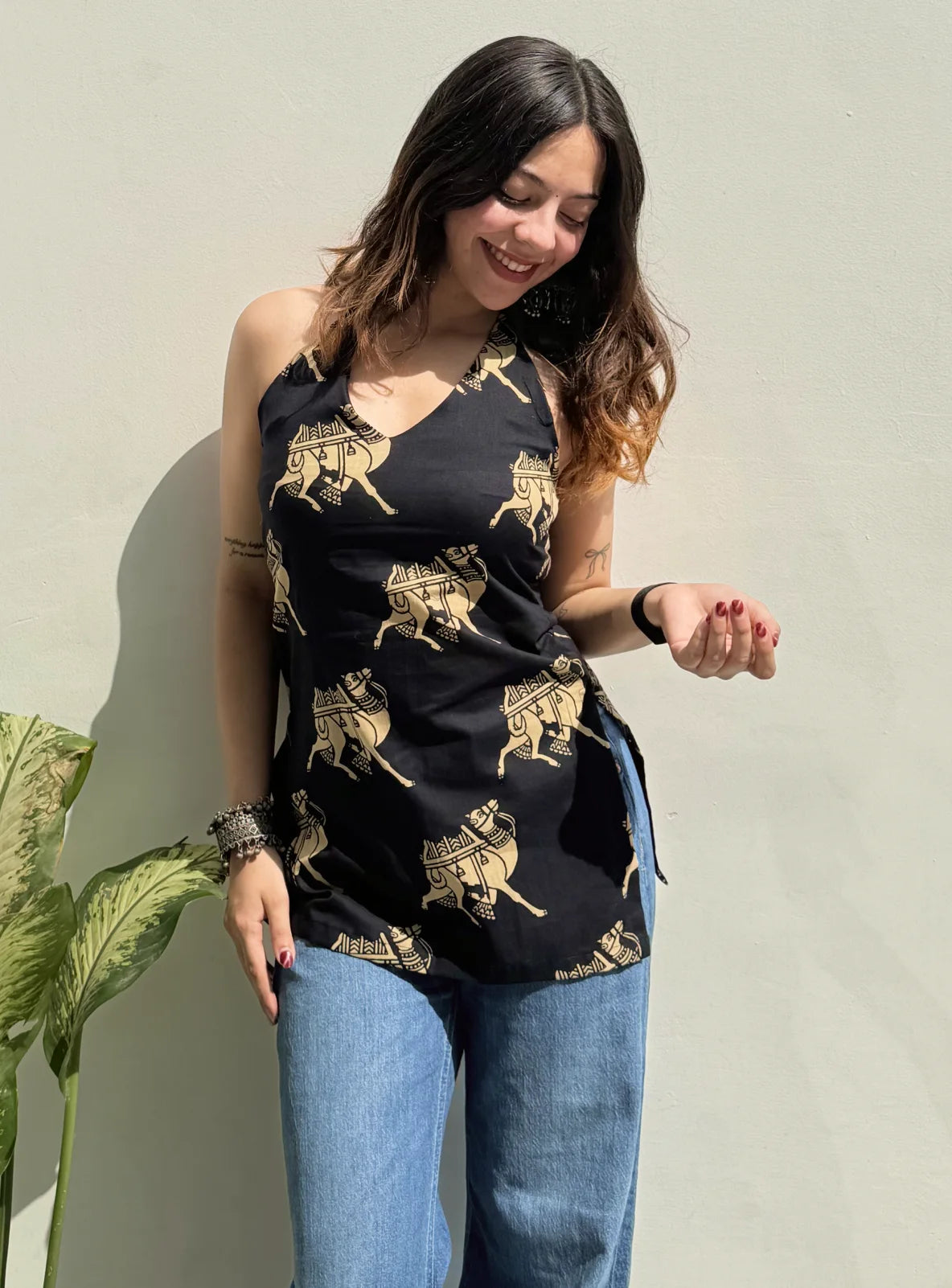 Sofiya Halter Neck Kurti