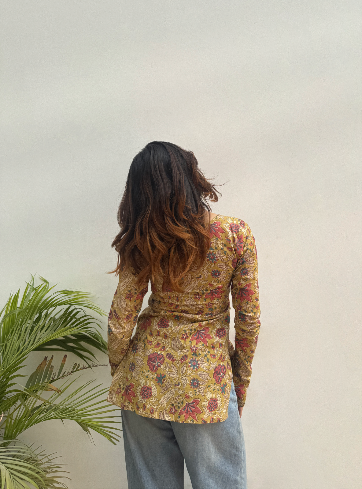 Dilbar Square Neck Kurti by Evara