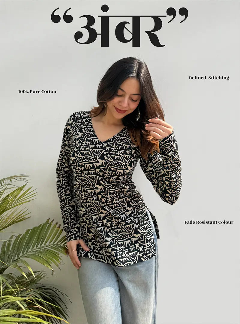 Ambar Straight Sleeves Kurti