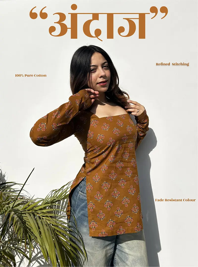 Andaaz Square Neck Kurti