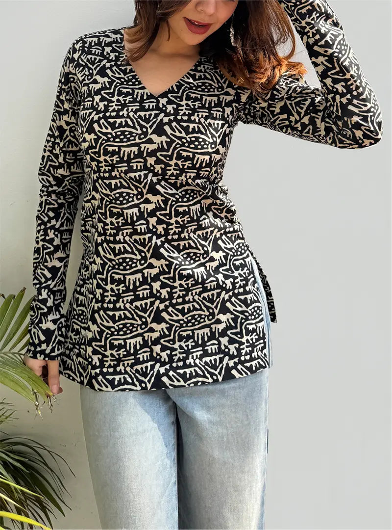 Ambar Straight Sleeves Kurti