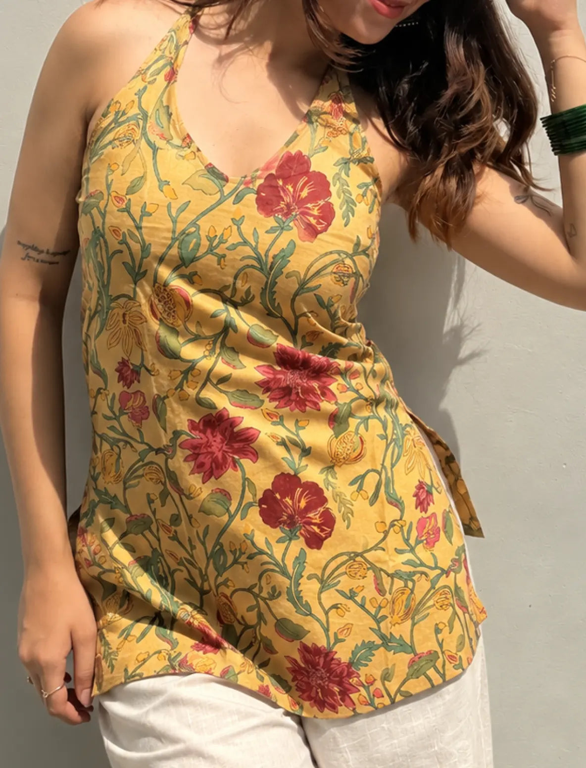 Yuvika Halter Neck Kurti
