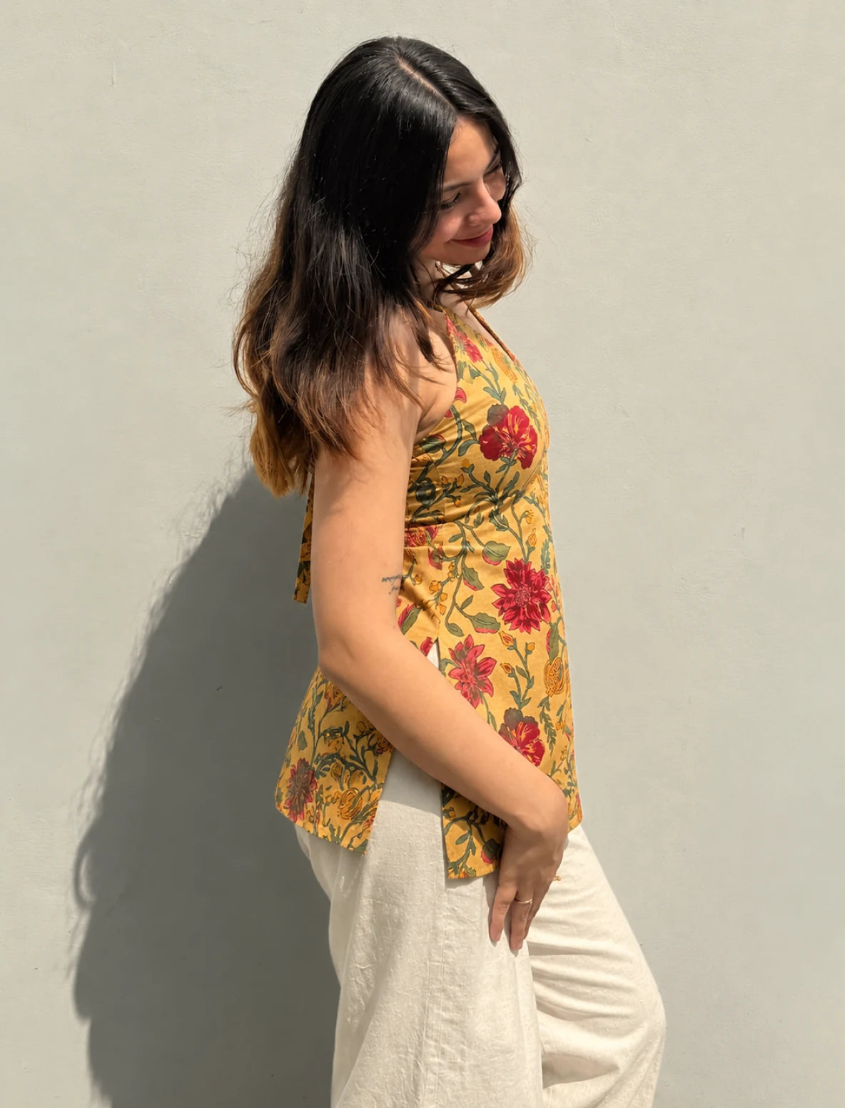 Yuvika Halter Neck Kurti