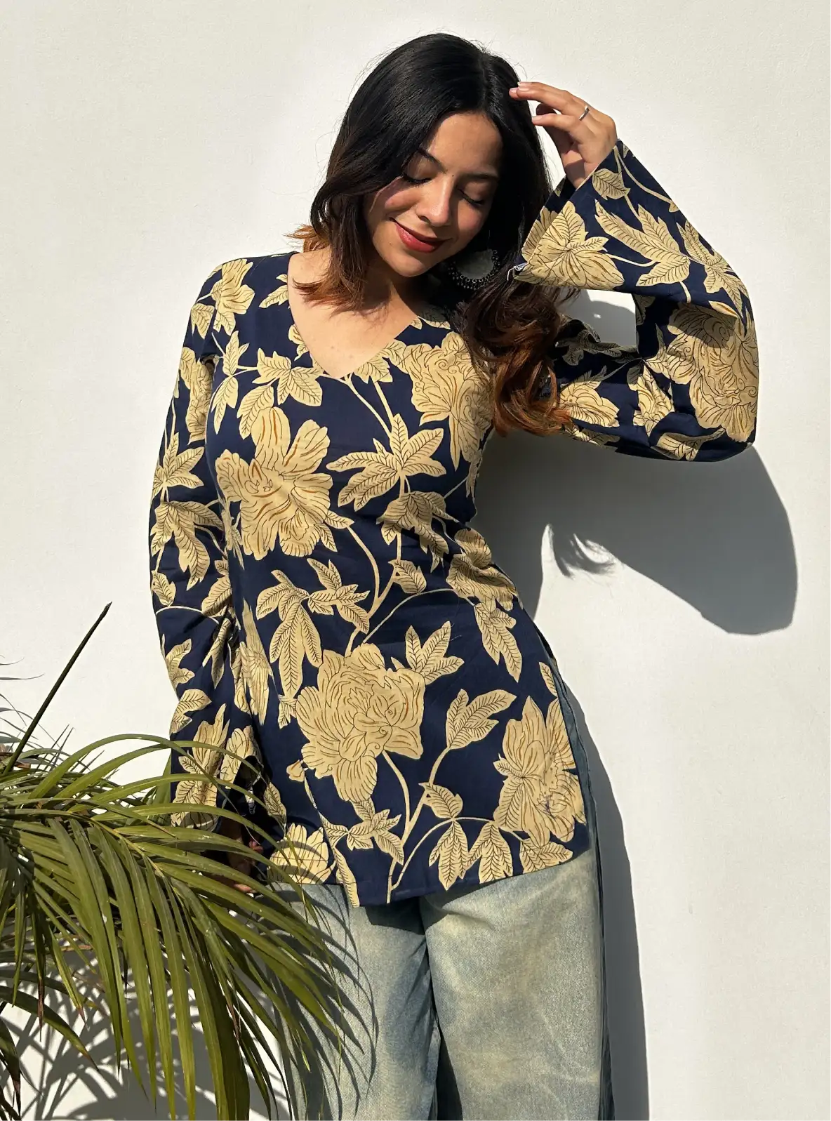 Raina Bell Sleeves Kurti