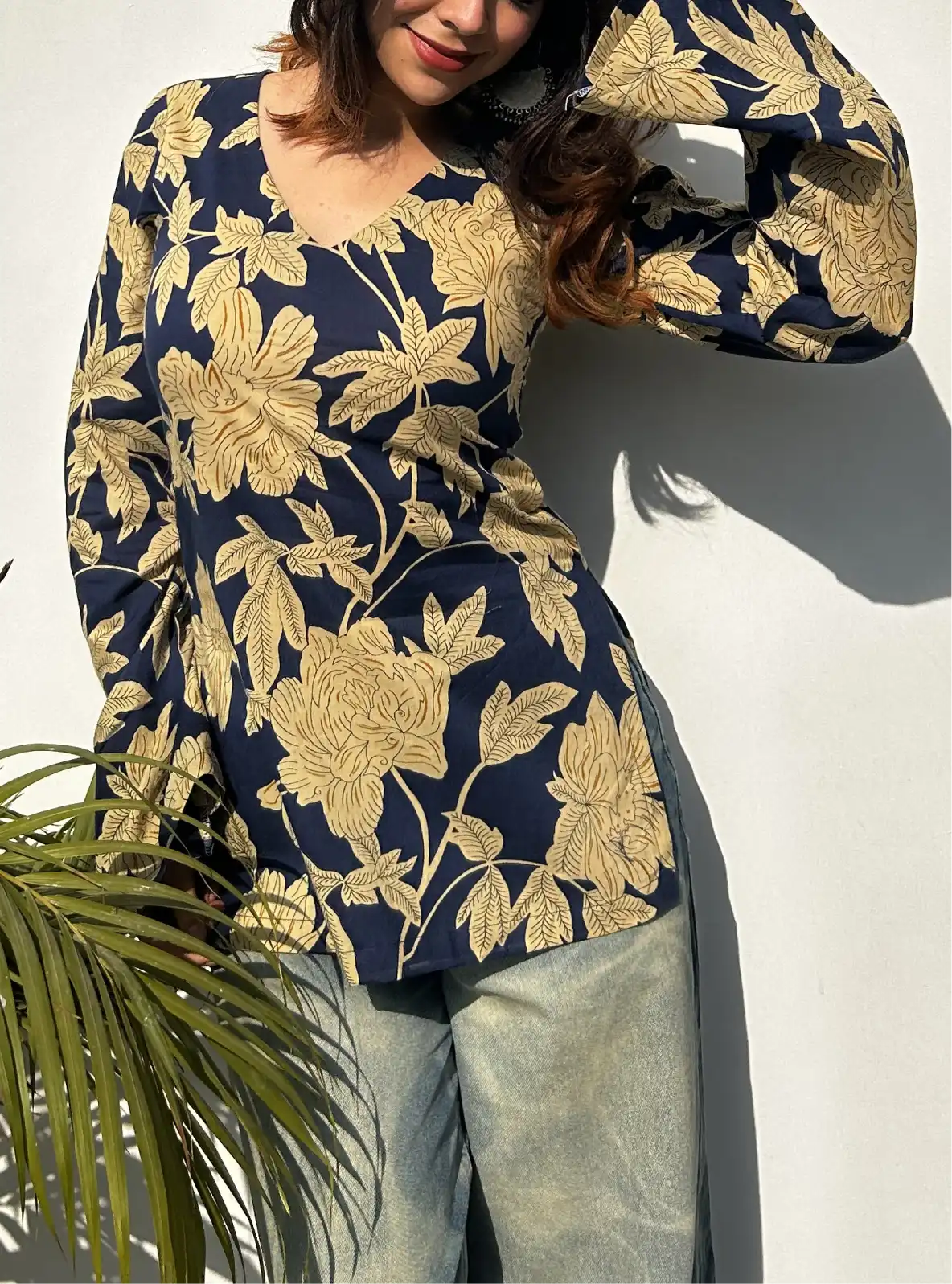 Raina Bell Sleeves Kurti