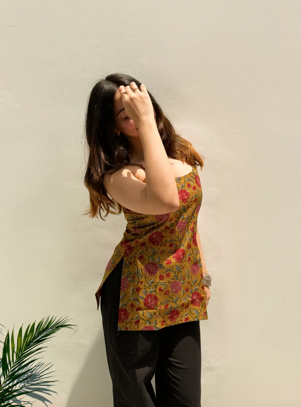 Tadka Short Sleeveless Kurti