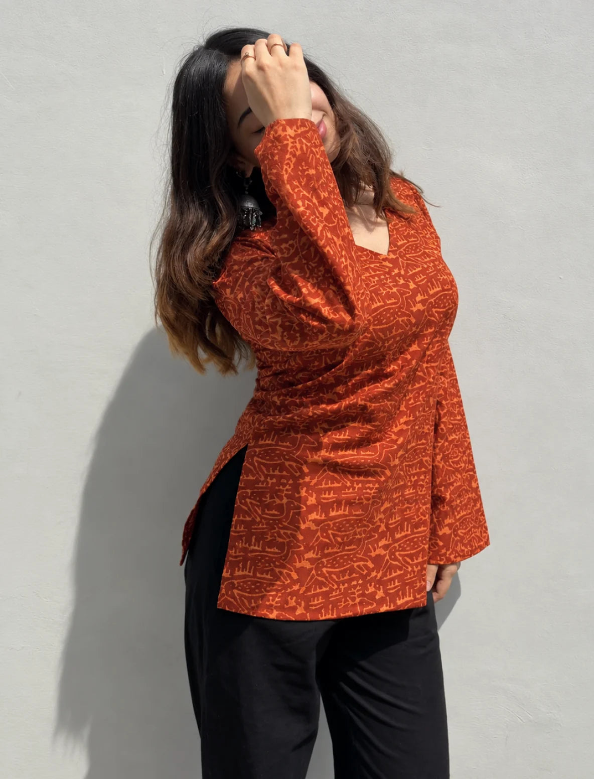 Dhaani Bell Sleeves Kurti