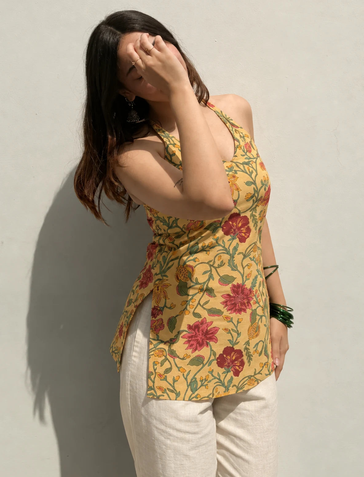 Yuvika Halter Neck Kurti