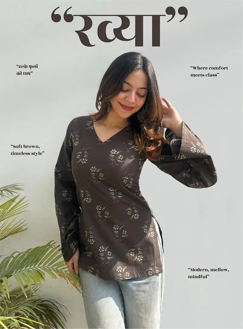 Ravya Bell Sleeves Kurti