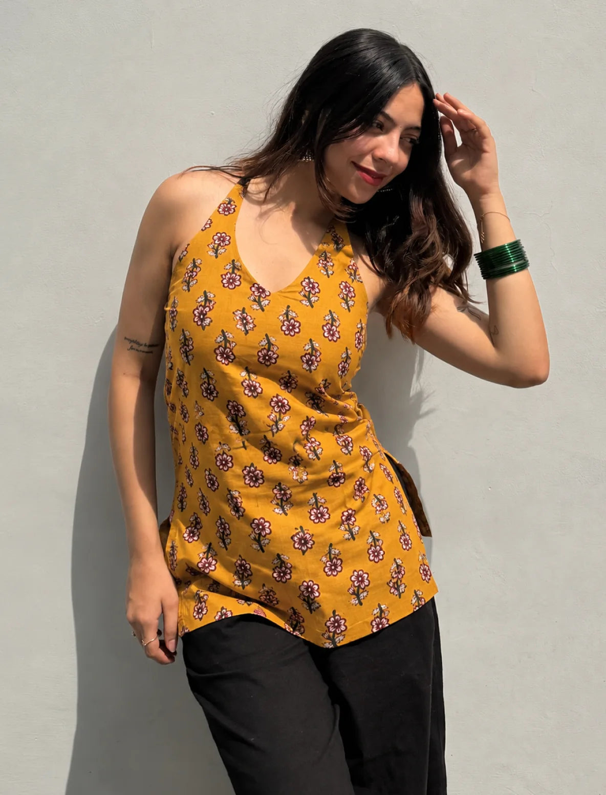 Nysa Halter Neck Kurti