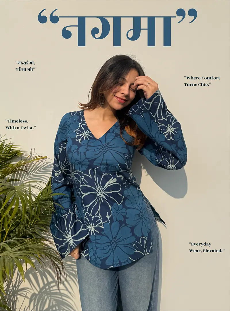 Nagma Bell Sleeves Kurti