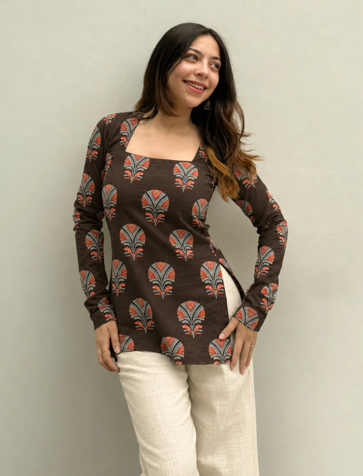 Rivaah Square Neck Kurti