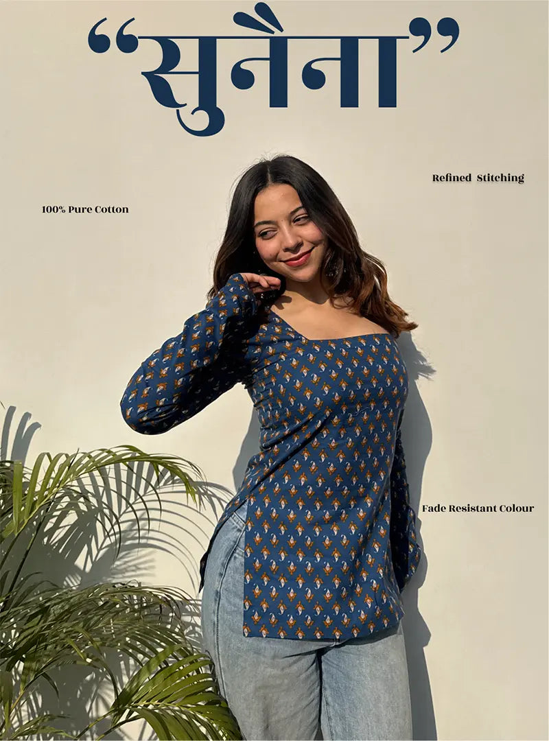 Sunaina Square Neck Kurti