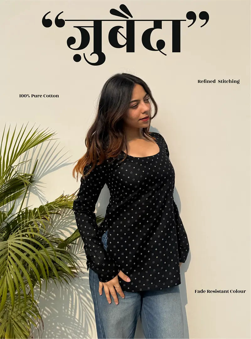 Zubaida Boat Neck Kurti