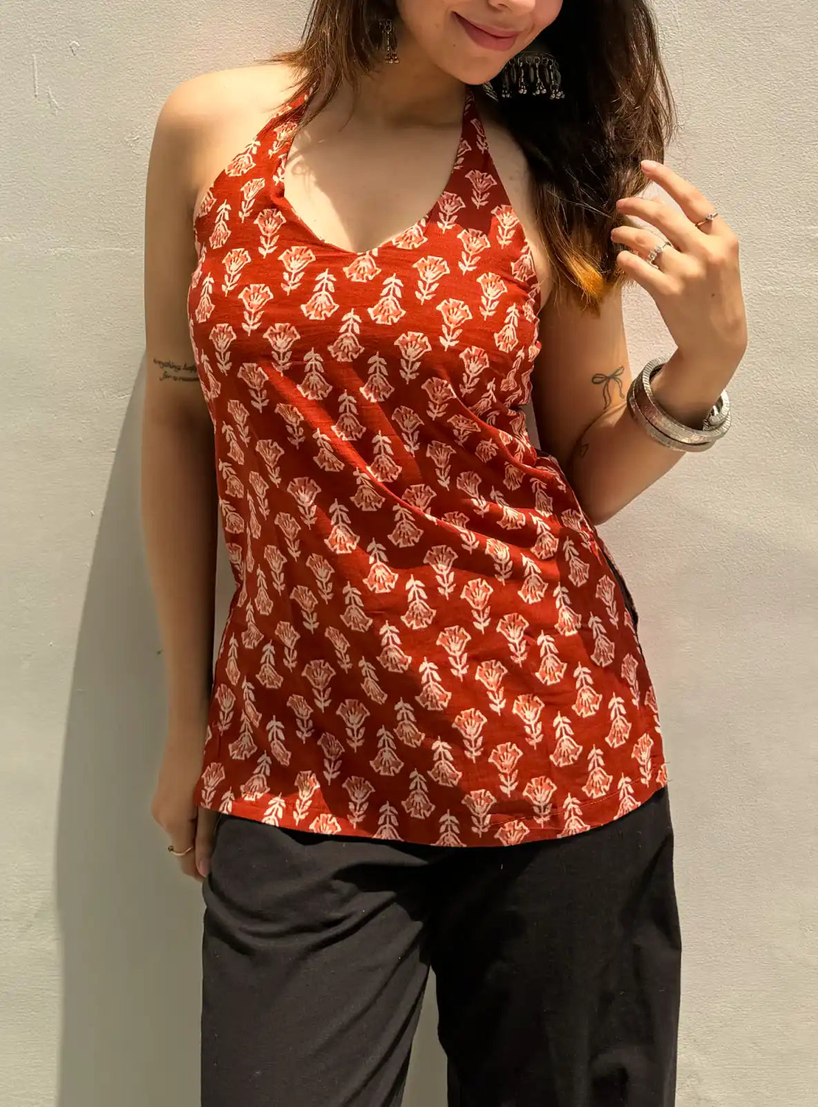 Kali Halter Neck Kurti