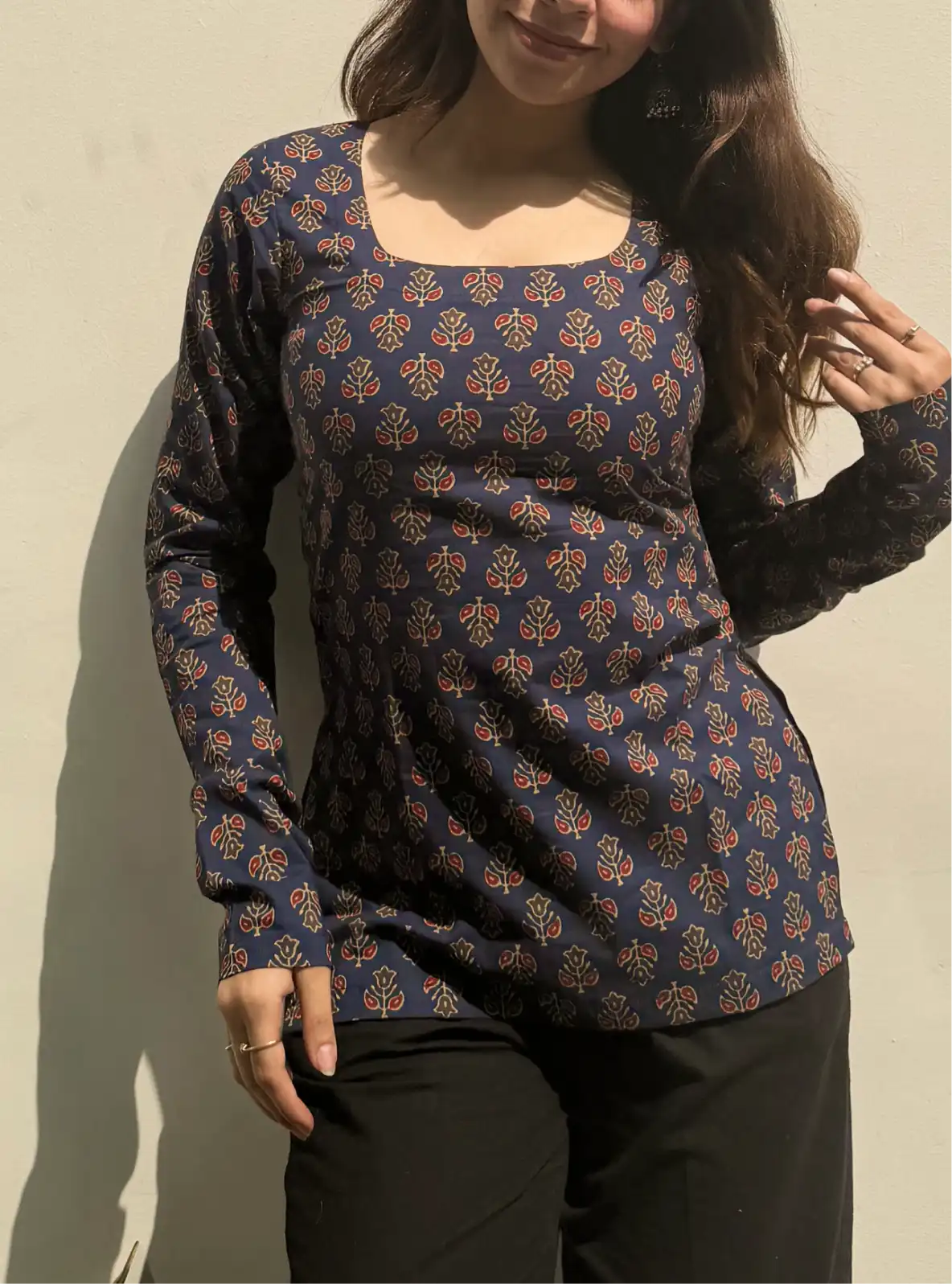 Varsha Boat Neck Kurti