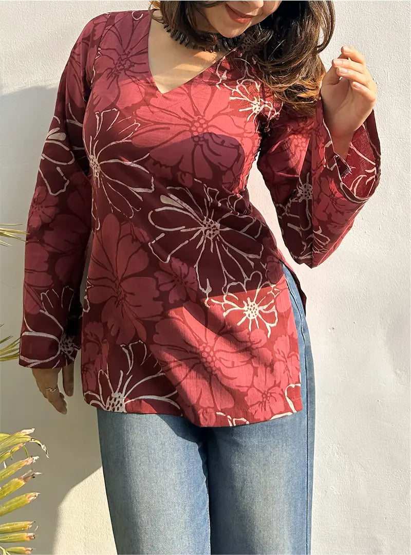 Tripti Bell Sleeves Kurti by Evara