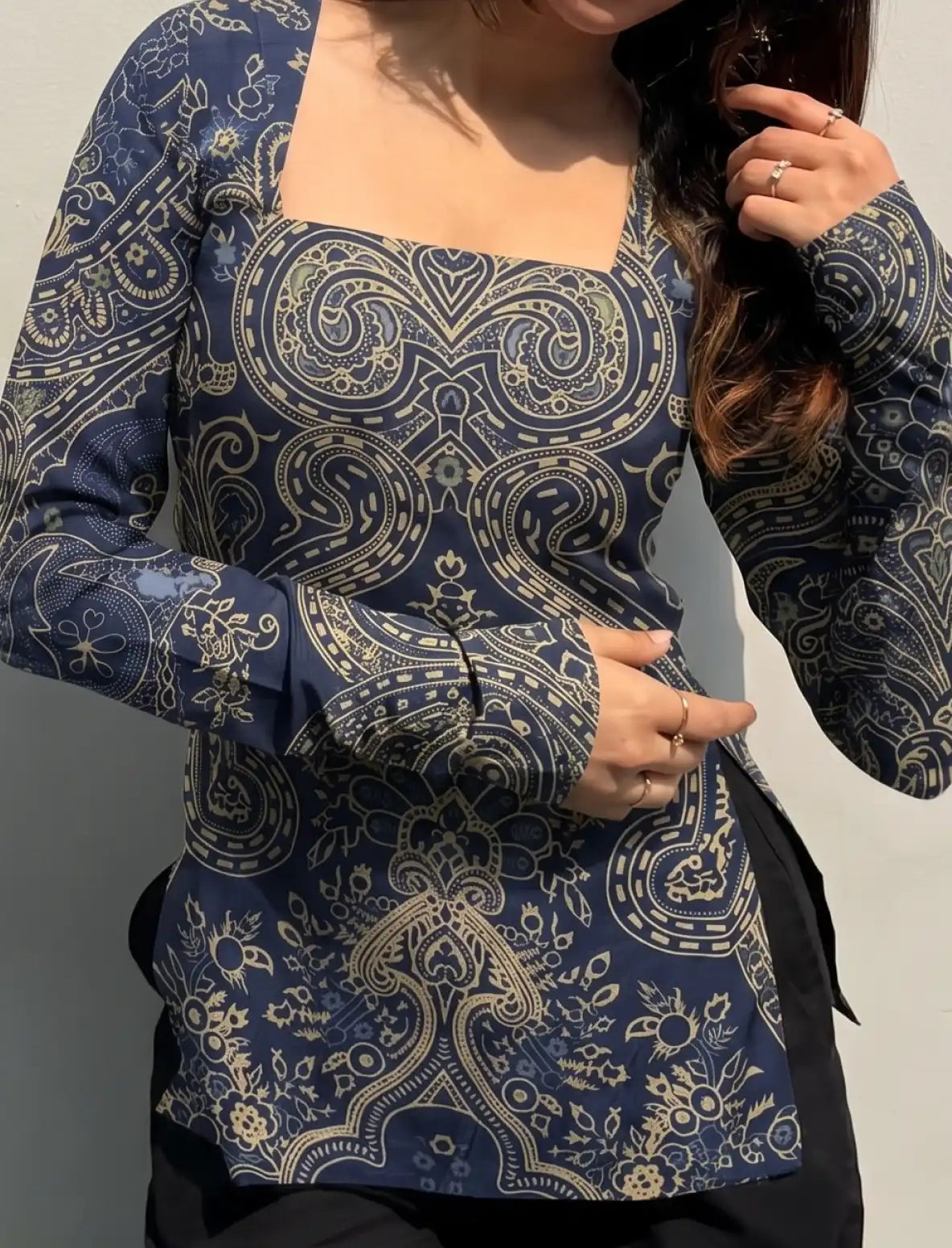 Smita Square Neck Kurti