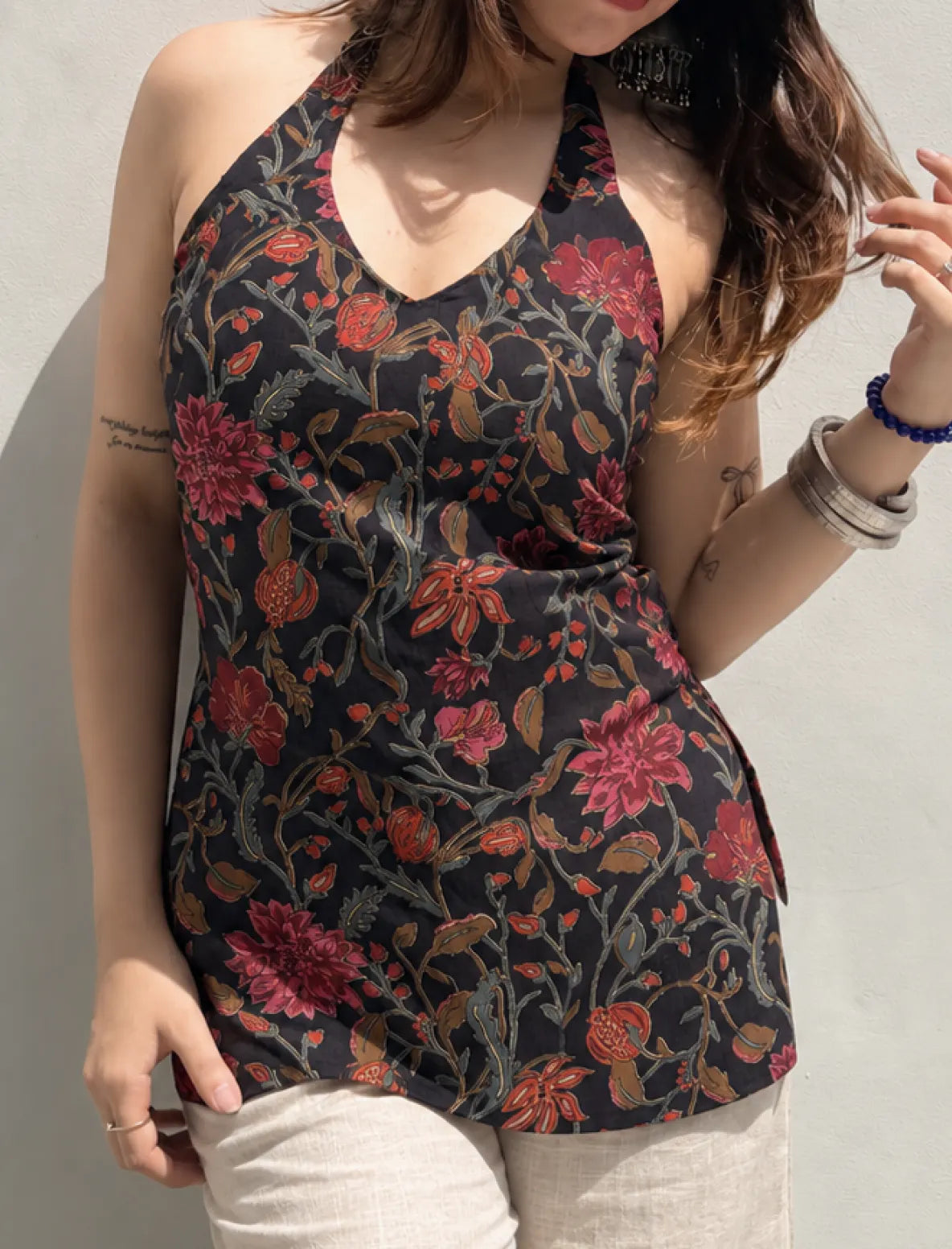 Sia Halter Neck Kurti