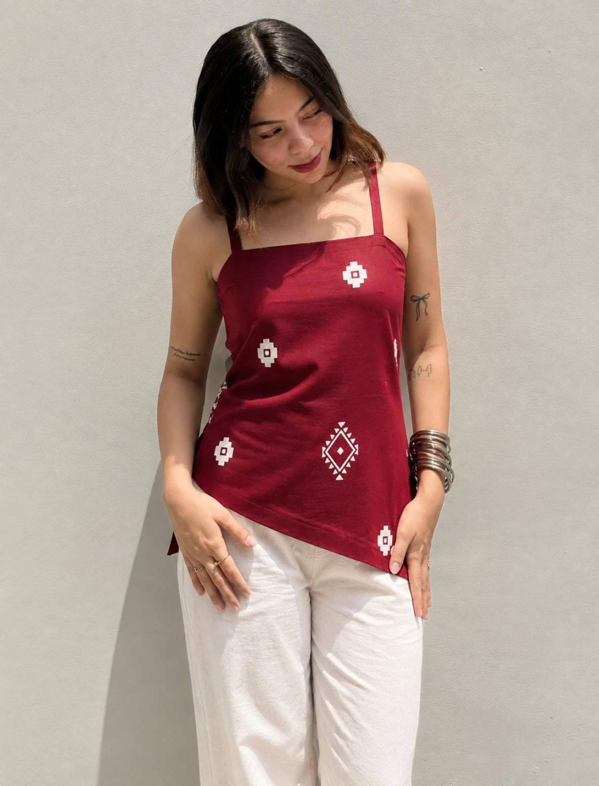 Reet Asymmetrical Short Kurti