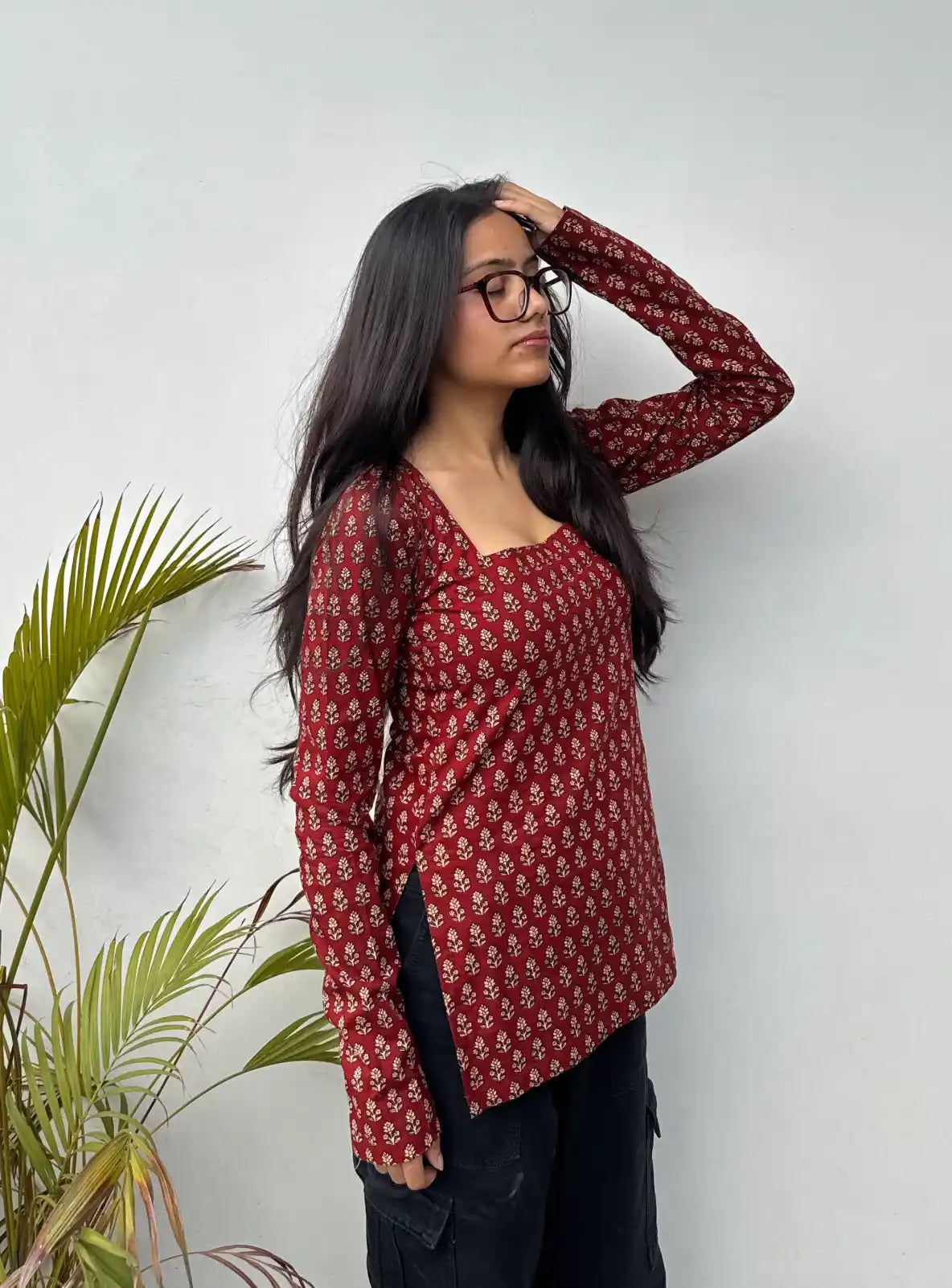 Dilnashi Square Neck Kurti