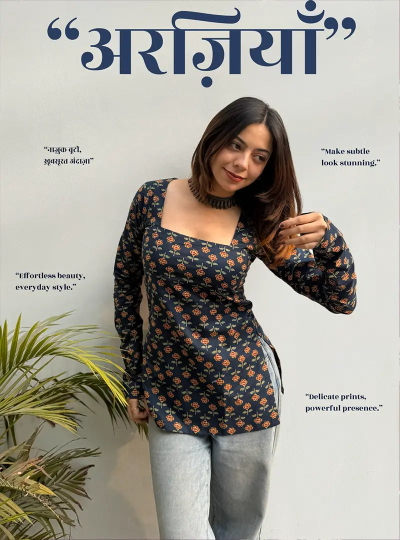 Arziyaan Square Neck Kurti by Evara