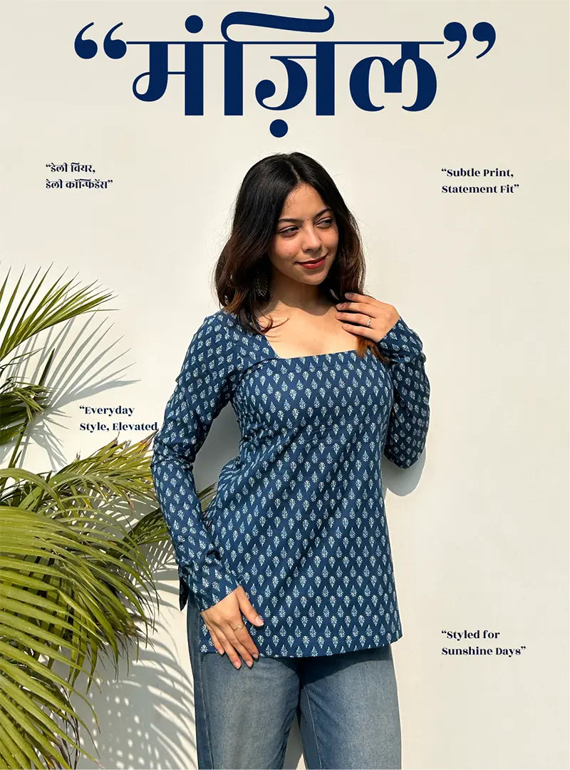 Manzil Square Neck Kurti