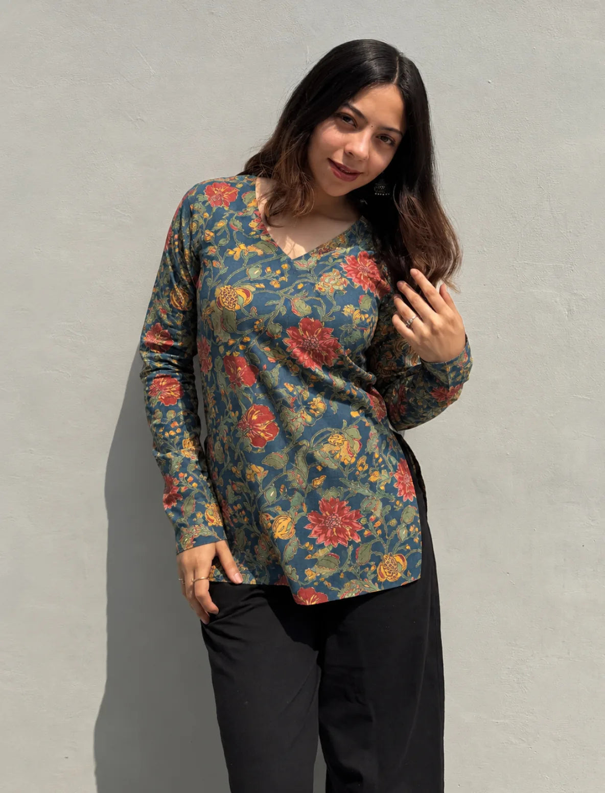 Kalyani Straight Sleeves Kurti