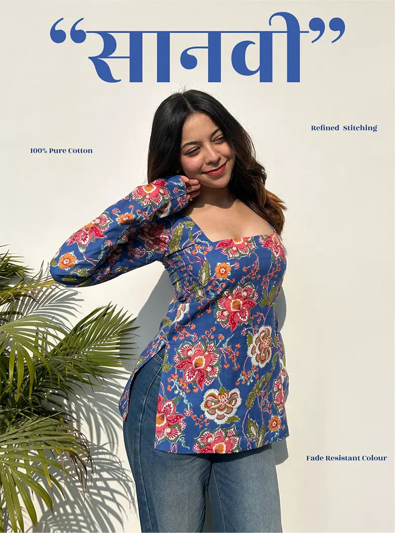 Saanvi Square Neck Kurti