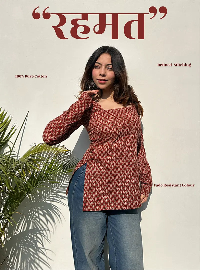 Rehmat Square Neck Kurti