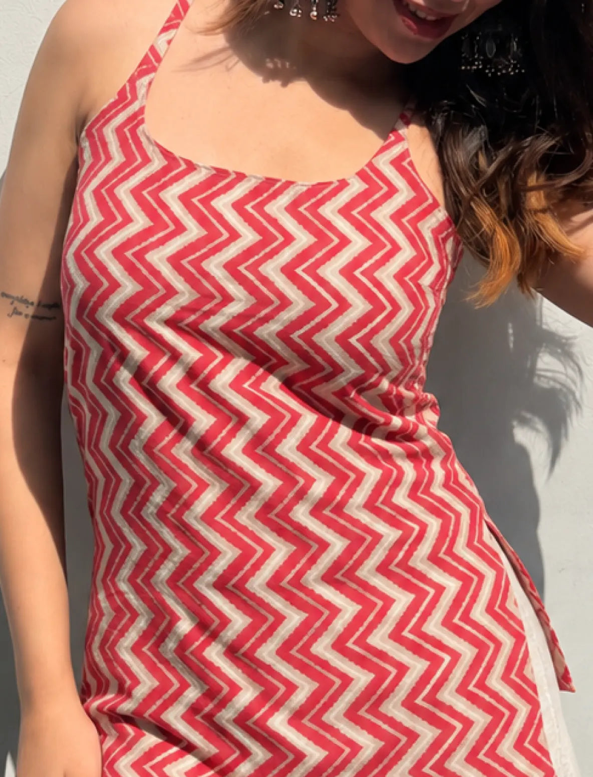 Noorvi Short Sleeveless Kurti