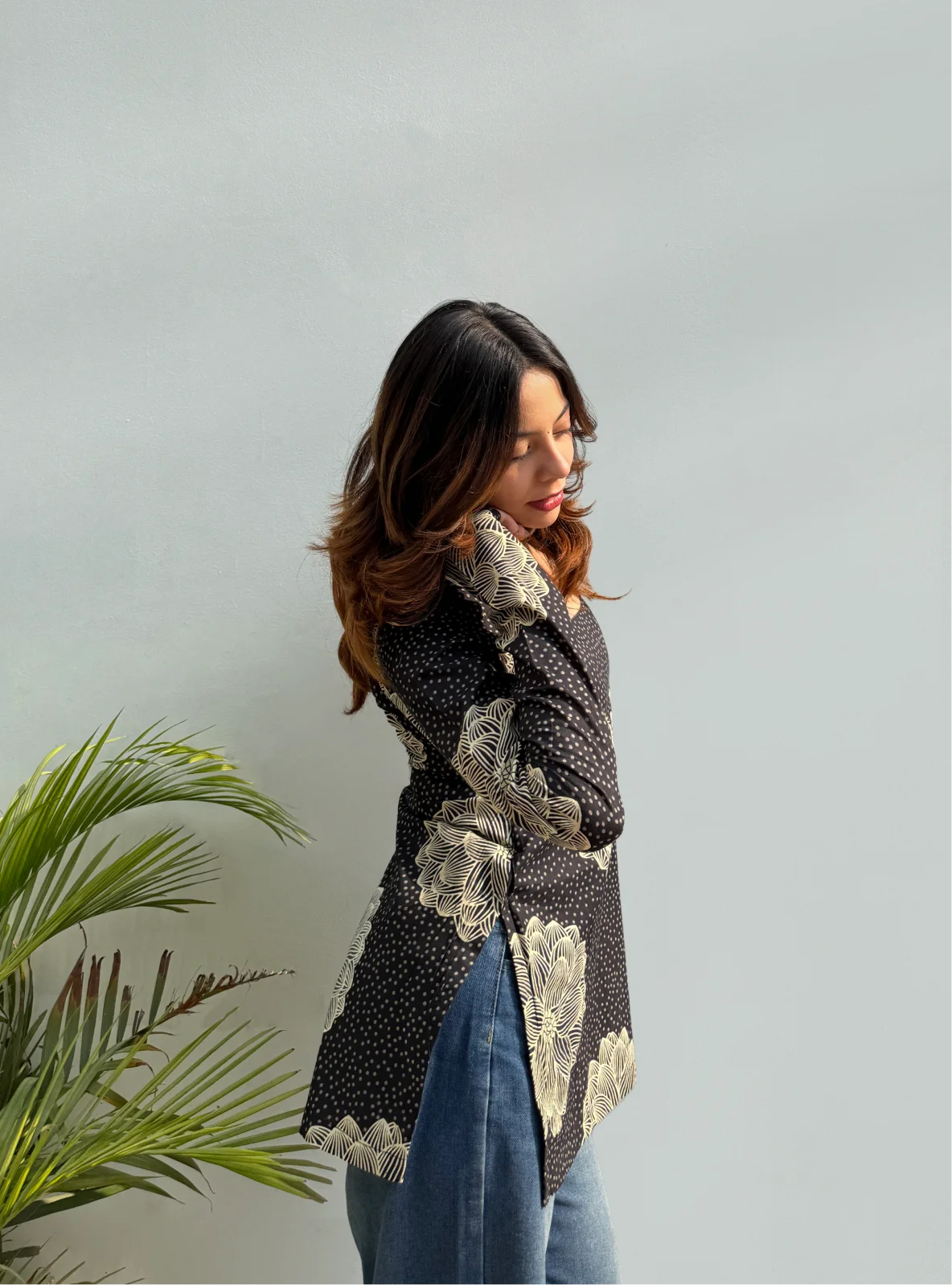 Ruhaya Boat Neck Kurti