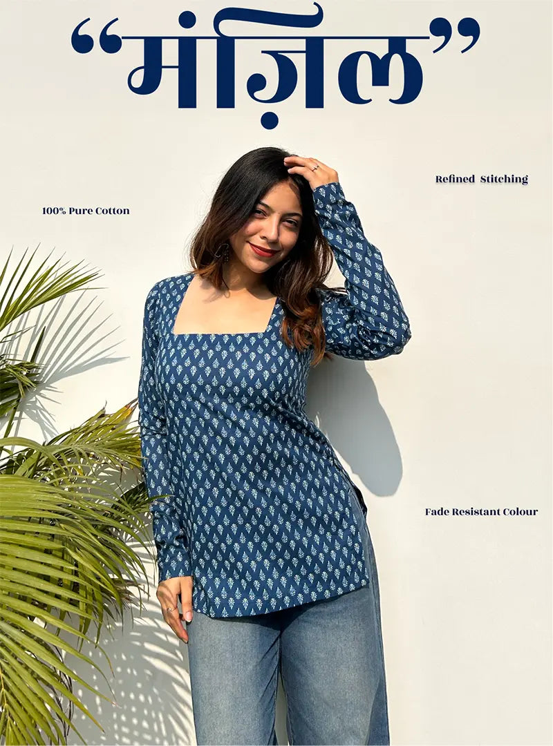 Manzil Square Neck Kurti