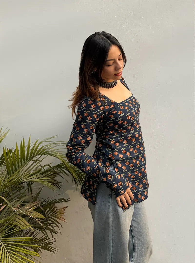 Arziyaan Square Neck Kurti by Evara