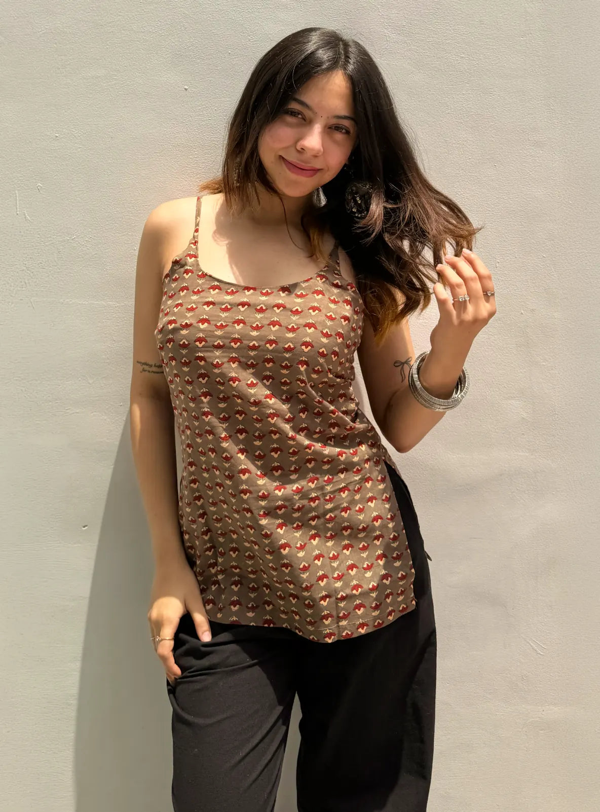 Imli Short Sleeveless Kurti