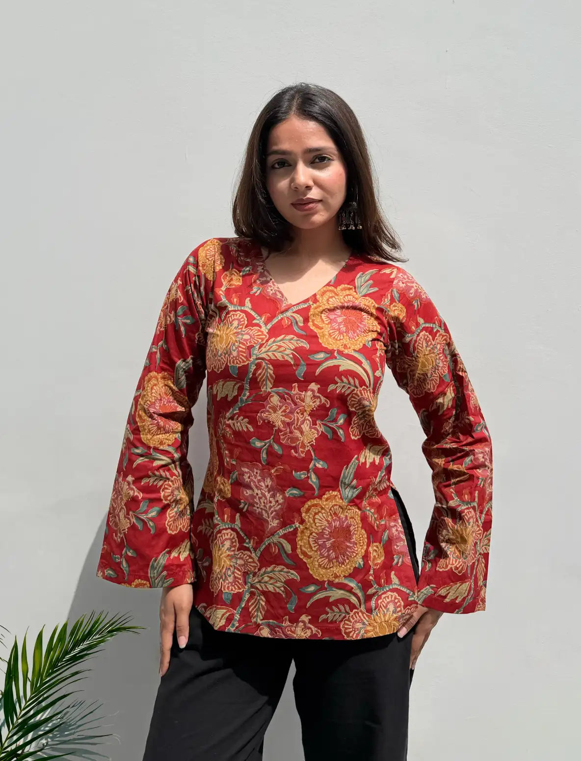 Aarvi Bell Sleeves Kurti
