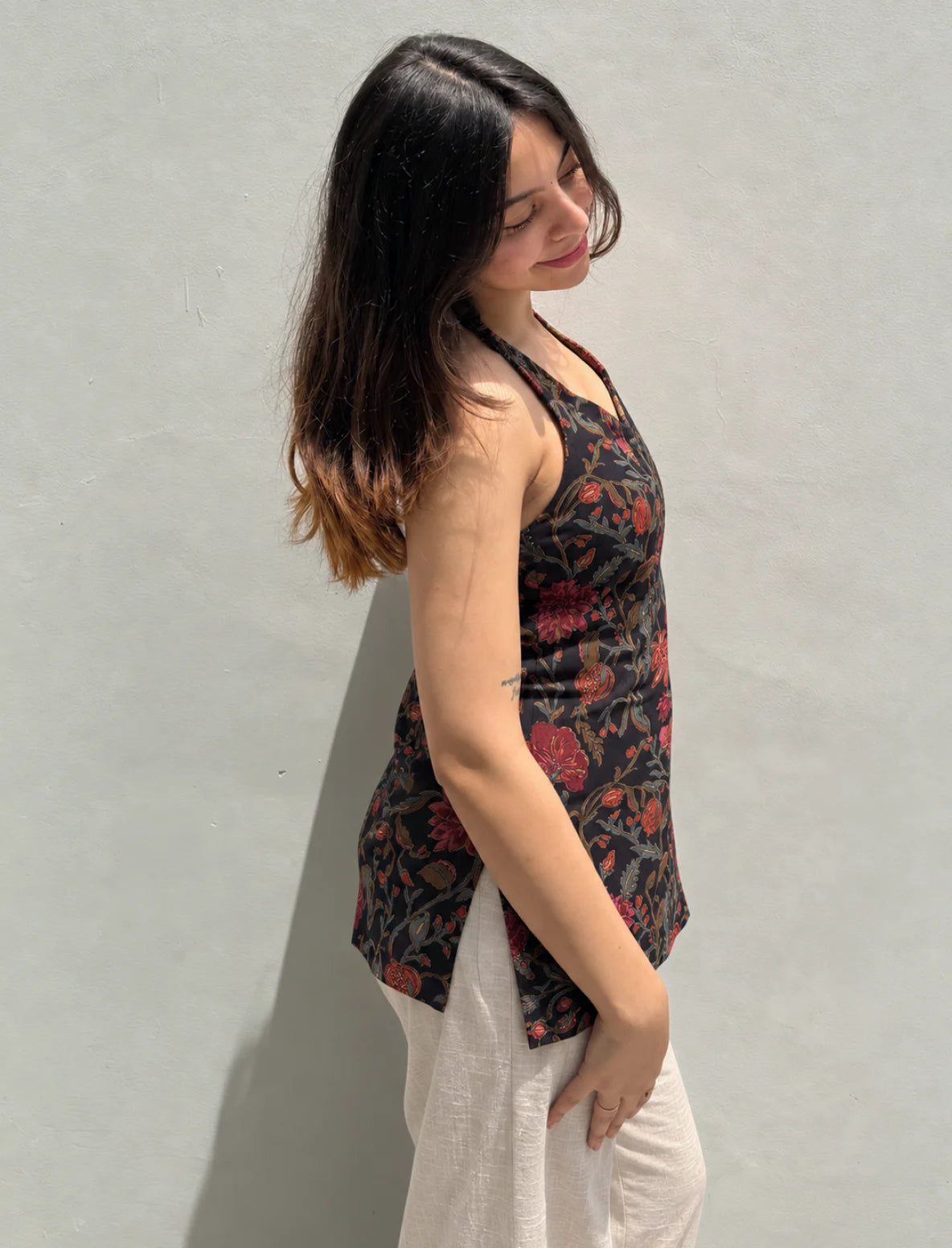 Sia Halter Neck Kurti