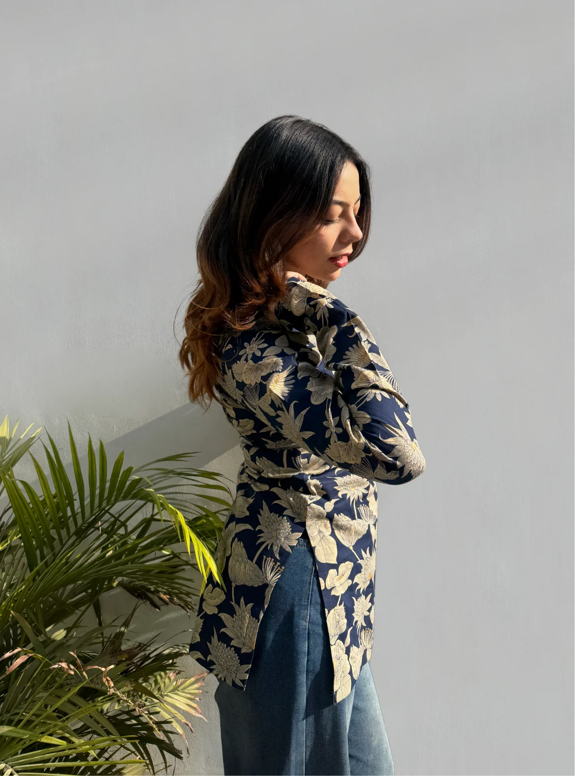 Gazal Straight Sleeves Kurti by Evara