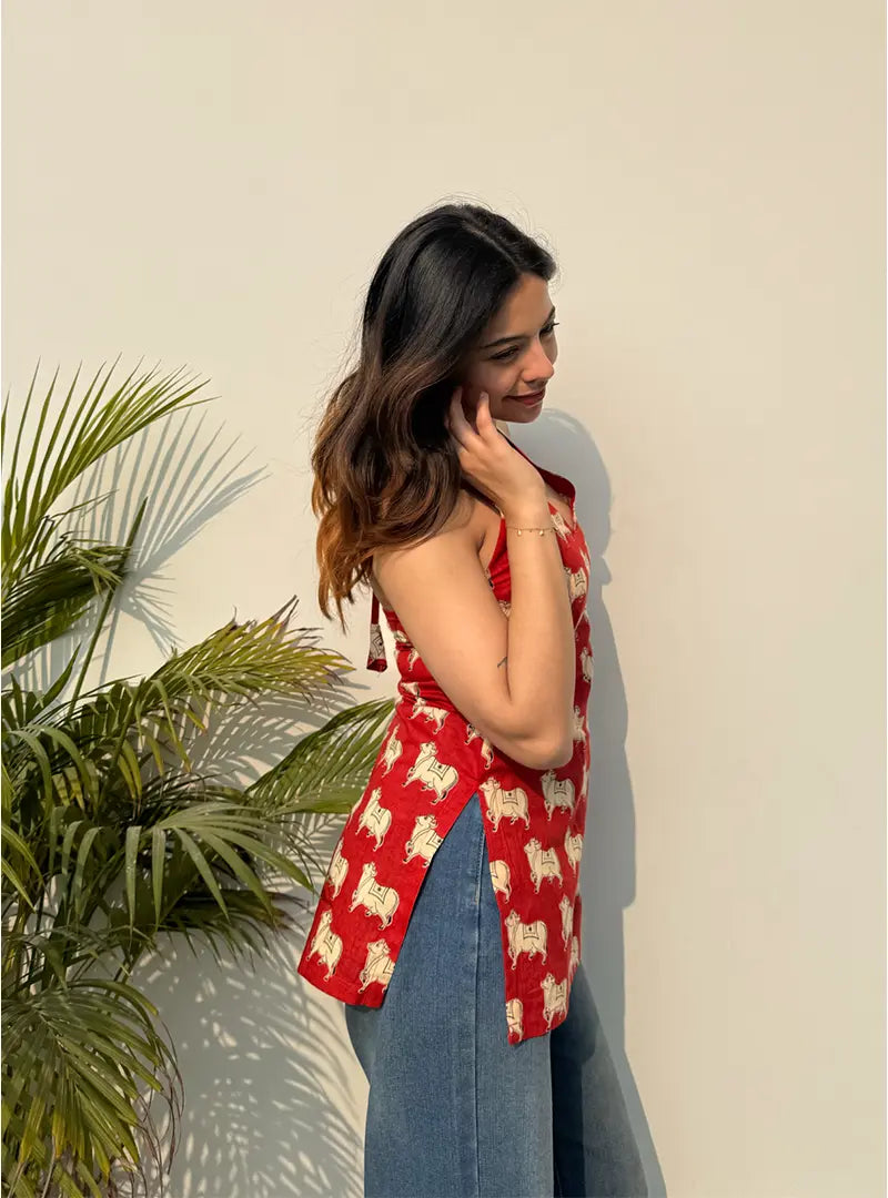 Arz Halter Neck Kurti